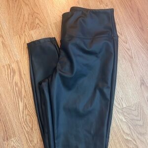a new day Black Leather Leggings - S